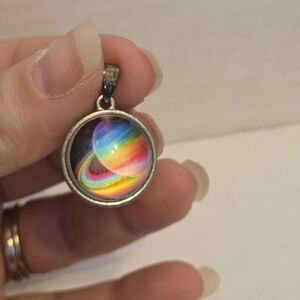 Vintage Galaxy Globe Pendant